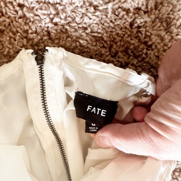 Fate Crochet Lace Maxi Dress Side Split Women’s M - Picture 6 of 10